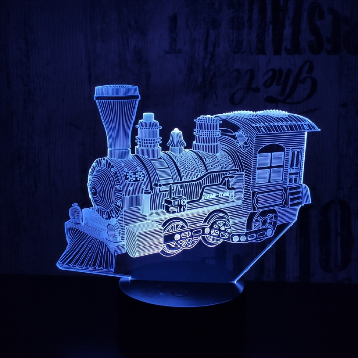 Vonat 3 3D led lámpa