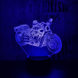 Motor 3  7 színű 3D led lámpa