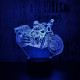 Motor 3  7 színű 3D led lámpa