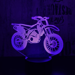 Cross motor 3D led lámpa
