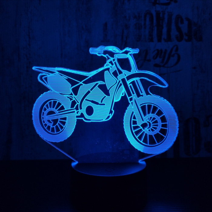 Cross motor 3D led lámpa