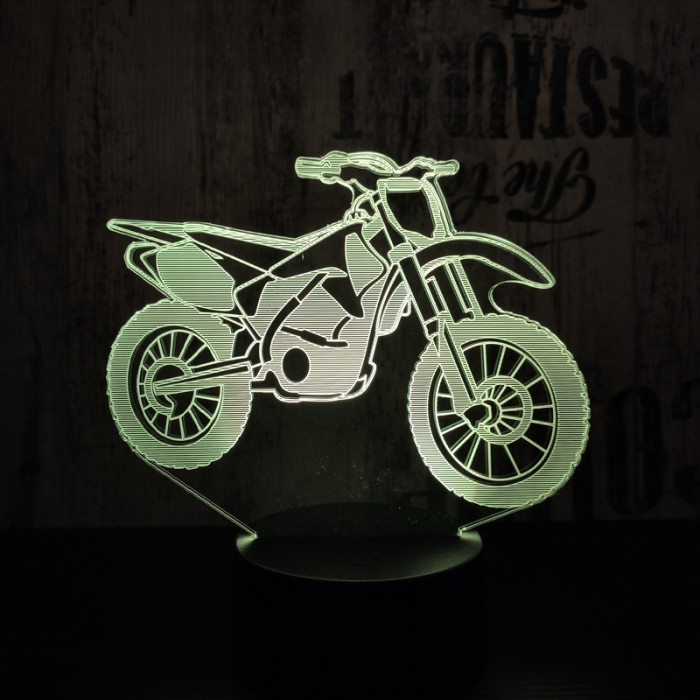 Cross motor 3D led lámpa