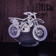 Cross motor 3D led lámpa