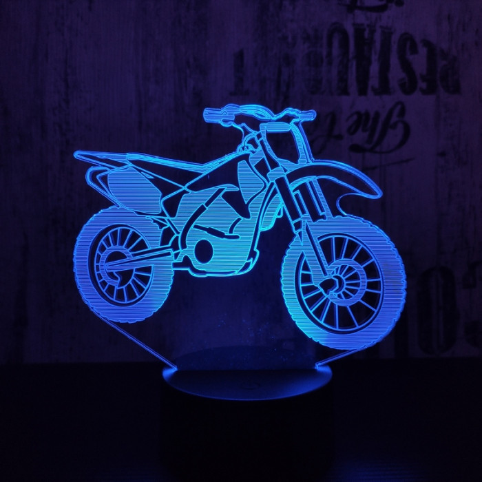 Cross motor 3D led lámpa