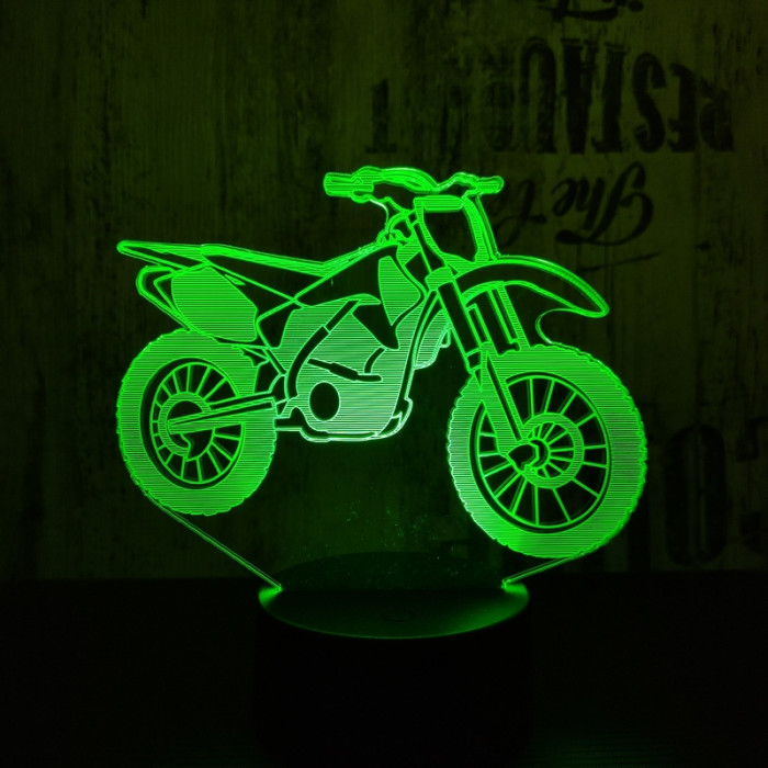 Cross motor 3D led lámpa