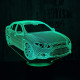 Autó 2 7 színű 3D led lámpa