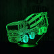 Betonkeverő 7 színű 3D led lámpa