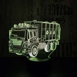 Kukásautó 7 színű 3D led lámpa