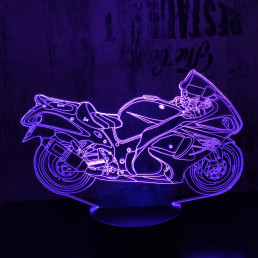 Motor 4  7 színű 3D led lámpa