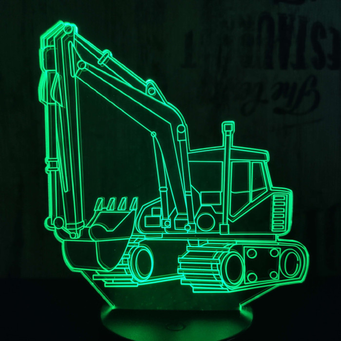 Kotrógép 7 színű 3D led lámpa