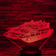Lánctalpas tank 7 színű 3D led lámpa