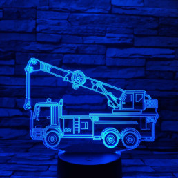 Darus kocsi 7 színű 3D led lámpa