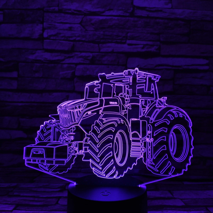 John Deere Traktor 7 színű 3D led lámpa