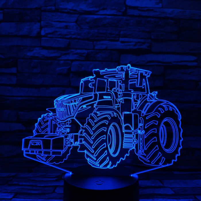 John Deere Traktor 7 színű 3D led lámpa