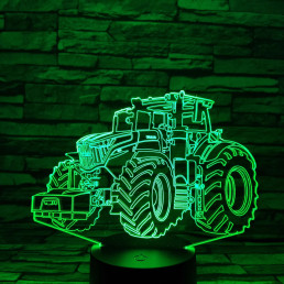 John Deere Traktor 7 színű 3D led lámpa