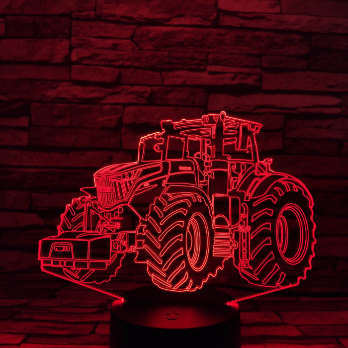 John Deere Traktor 7 színű 3D led lámpa