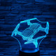 Drón 7 színű 3D led lámpa