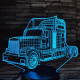 Kamion csőrös 7 színű 3D led lámpa