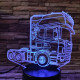 Kamion pótkocsi nélkül 7 színű 3D led lámpa