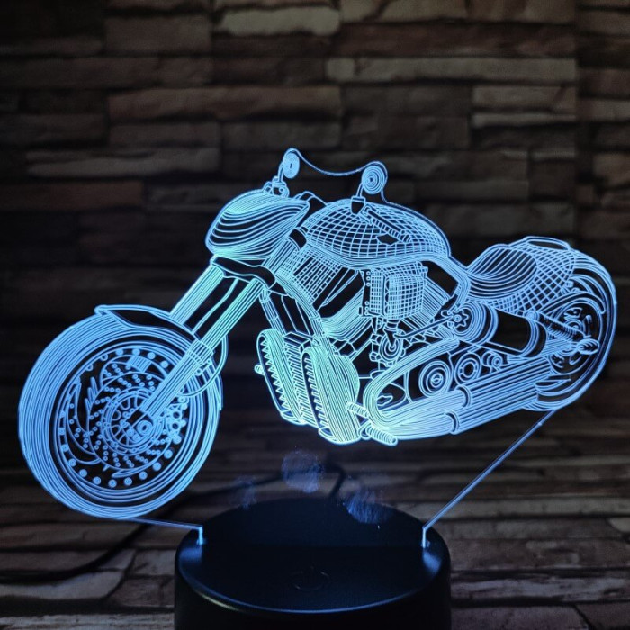 Chopper 3D led lámpa