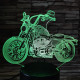 Motor Cruiser 7 színű  3D led lámpa