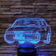 BMW autó  7 színű 3D led lámpa