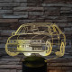 BMW autó  7 színű 3D led lámpa