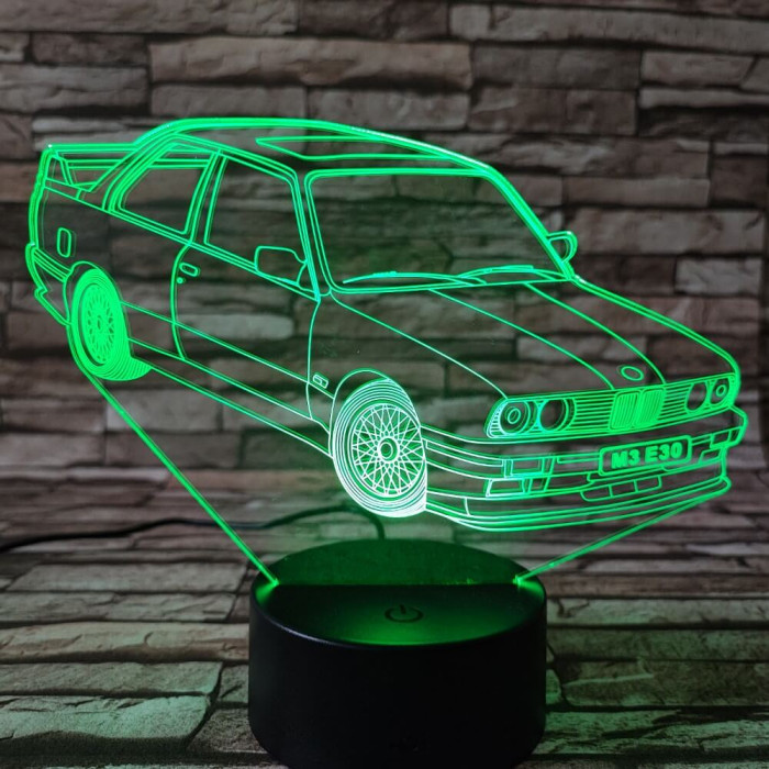 BMW autó 2 3D led lámpa