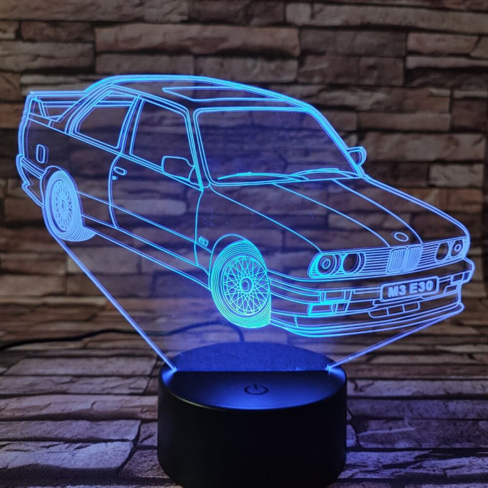 BMW autó 2 3D led lámpa