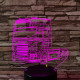 Kamion 7 színű 3D led lámpa