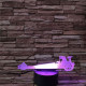 Gyorsulási autó 7 színű 3D led lámpa