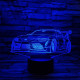 Rally Autó  7 színű 3D led lámpa