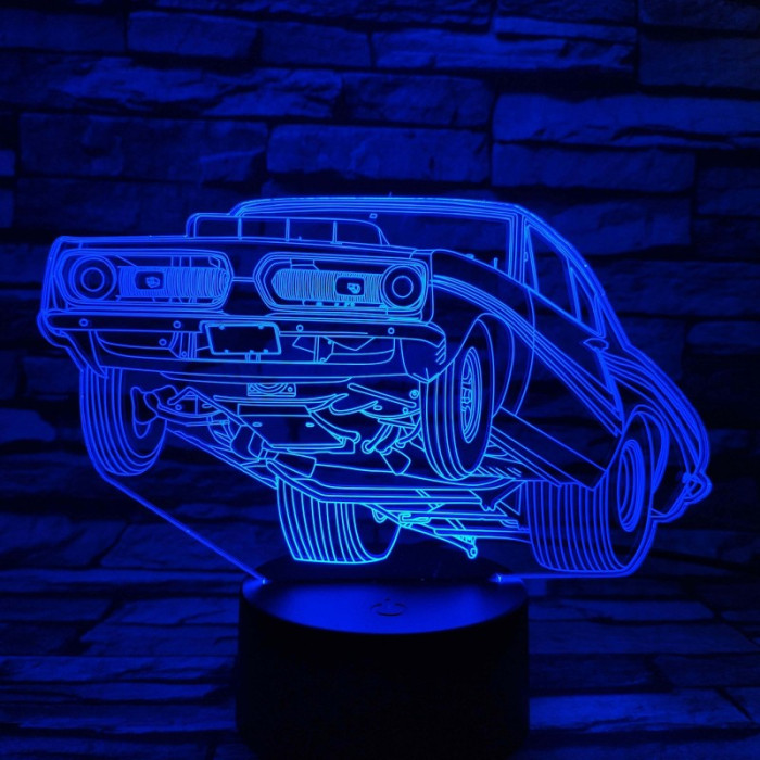 Low rider a táncoló autó 7 színű 3D led lámpa