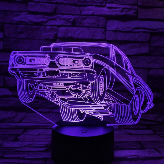 Low rider a táncoló autó 7 színű 3D led lámpa
