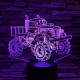 Off Road Autó  7 színű 3D led lámpa