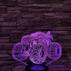 Monster Truck  7 színű  3D led lámpa