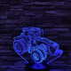 Traktor 7 színű 3D led lámpa