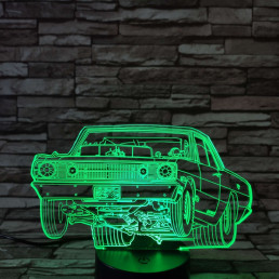 Low rider, táncoló autó 7 színű 3D led lámpa