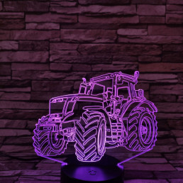 Traktor 3D led lámpa