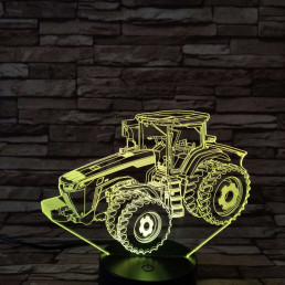 Traktor 3D led lámpa