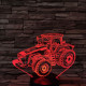 Traktor 3D led lámpa