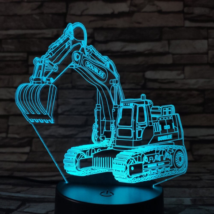 Markoló 7 színű 3D led lámpa