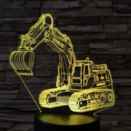 Markoló 7 színű 3D led lámpa