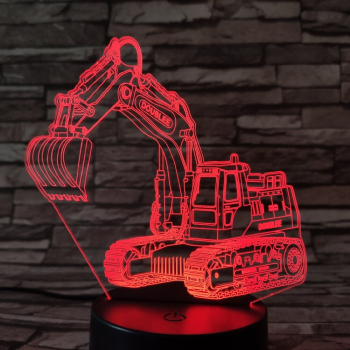 Markoló 7 színű 3D led lámpa