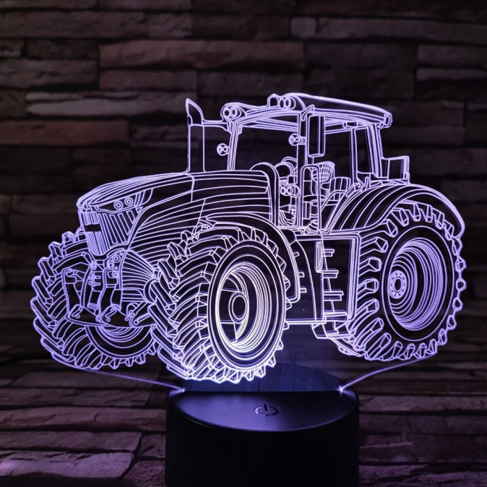 Traktor 6 3D led lámpa