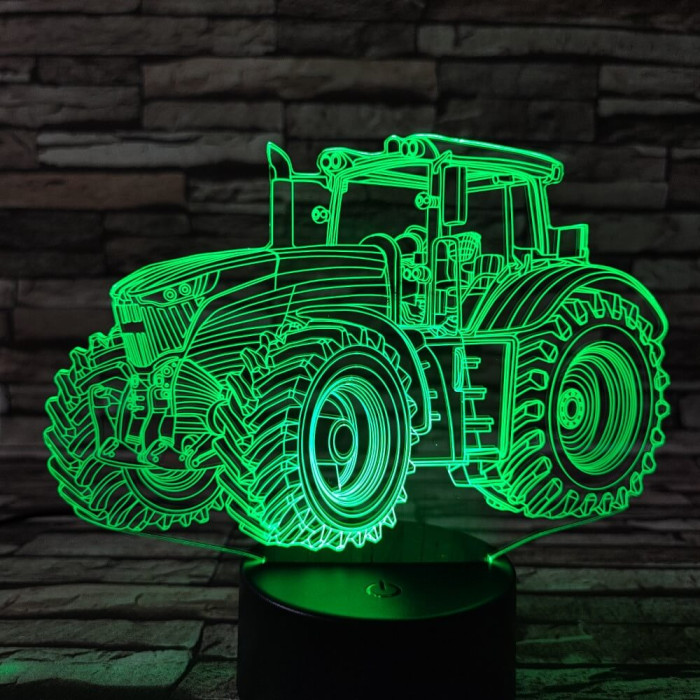 Traktor 6 3D led lámpa