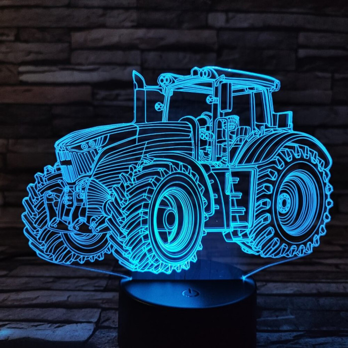 Traktor 6 3D led lámpa