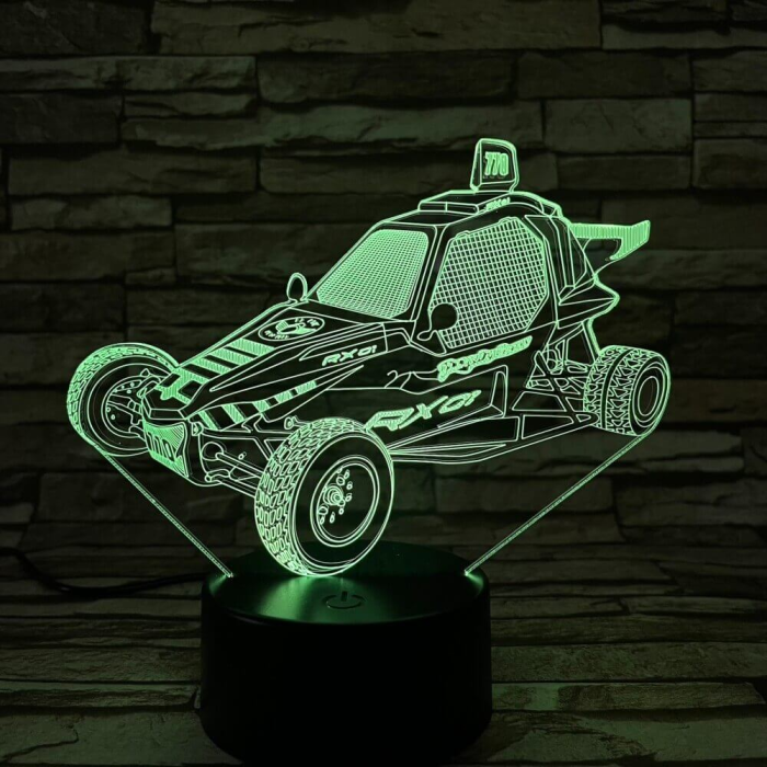 Homokfutó autó 3D led lámpa