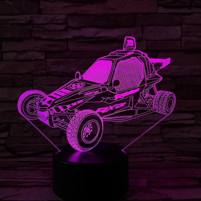 Homokfutó autó 3D led lámpa