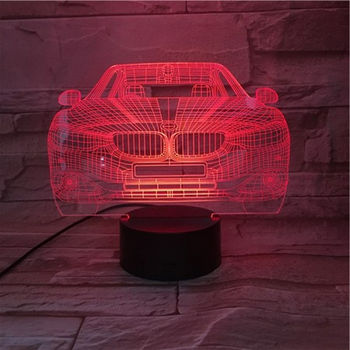 BMW autó 3D led lámpa